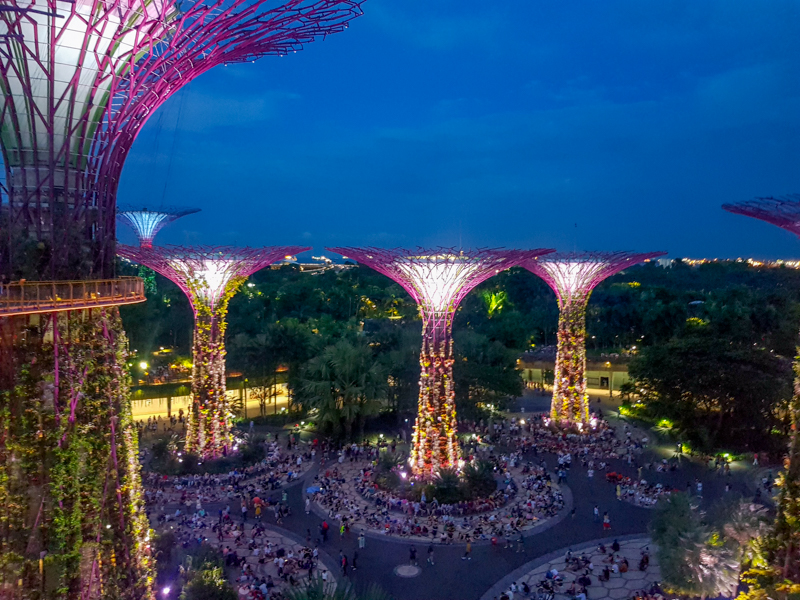 Singapore nähtävyydet gardens by the bay
