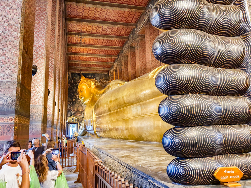Wat Pho makaava Buddha patsas Bangkok