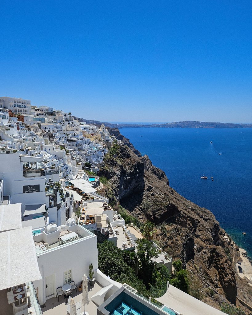 Santorini maisemat